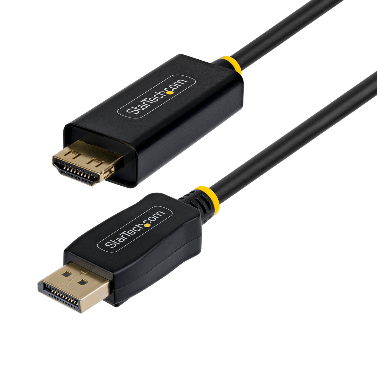 StarTech 15ft DP to HDMI Cable, 4K 60Hz, HDR, Gripping HDMI