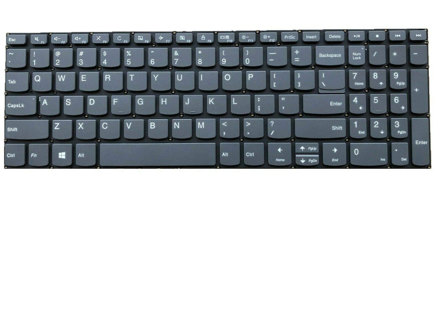 New US Black English Laptop Keyboard (Without palmrest Non-Backlit) for Lenovo Yoga C940-15IRH