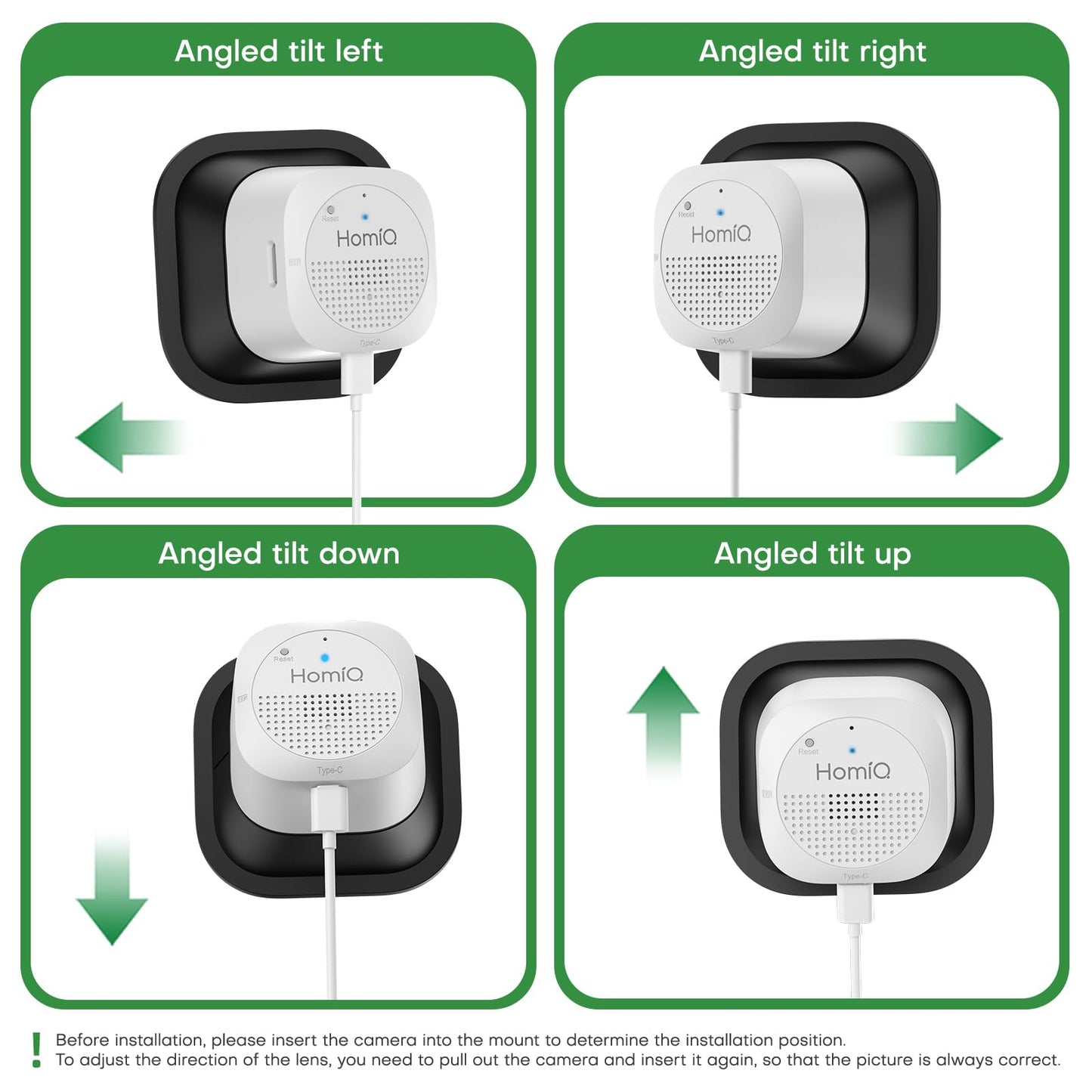 HomiQ Window Mount for Winow Camera on Glass, Suitable for Outdoor Home Security Safety