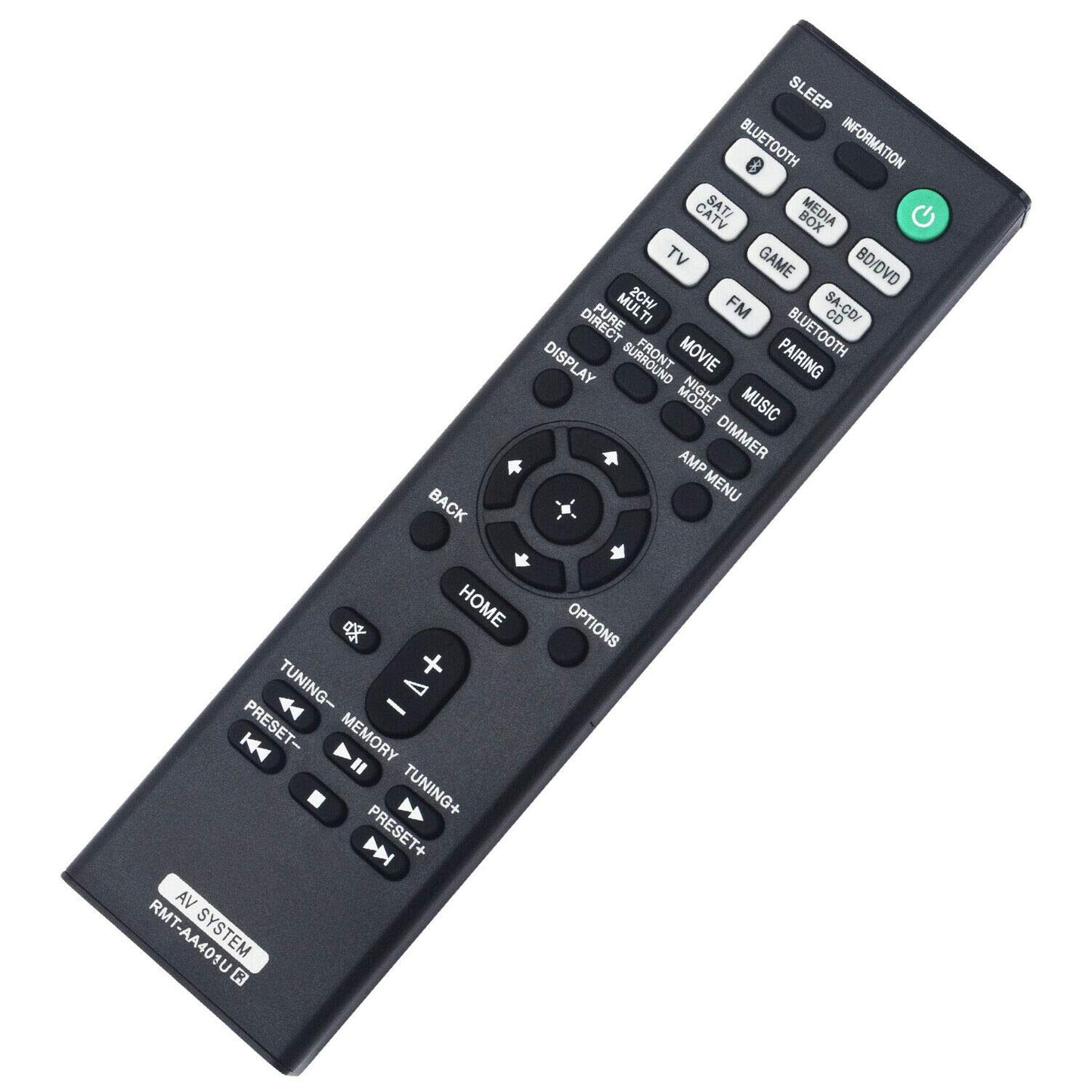 XVEFAT New RMT-AA401U Replace Remote Control for Sony AV Receiver STR-DH190 STR-DH590 STR-DH790 STRDH190 STRDH590 STRDH790
