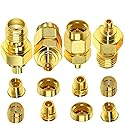 TUOLNK SMA to MMCX Coaxial Adapter Kit Pure Brass for WiFi Antenna/Networks/Extension Cable MMCX Male/Female to SMA Male/Female Coax Connector Kits