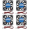 D-FLIFE 4pcs 24V 60150 Fan USB Brushless Cooling Fan 60mm x 10mm USB Fan 24V DC Brushless Cooling Fan 6010 for Computer CPU Heat Sink Cooling Cooler