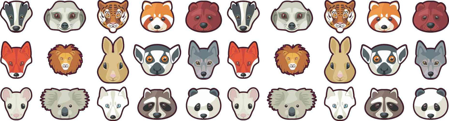 StickerTalk Animal Camera Dots Webcam Covers, 1 Sheet of 30 Stickers, 0.35 inches Tall Each