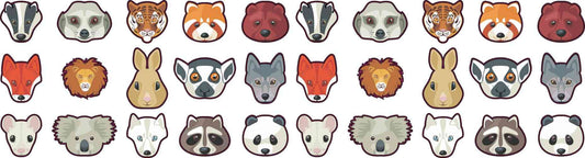 StickerTalk Animal Camera Dots Webcam Covers, 1 Sheet of 30 Stickers, 0.35 inches Tall Each