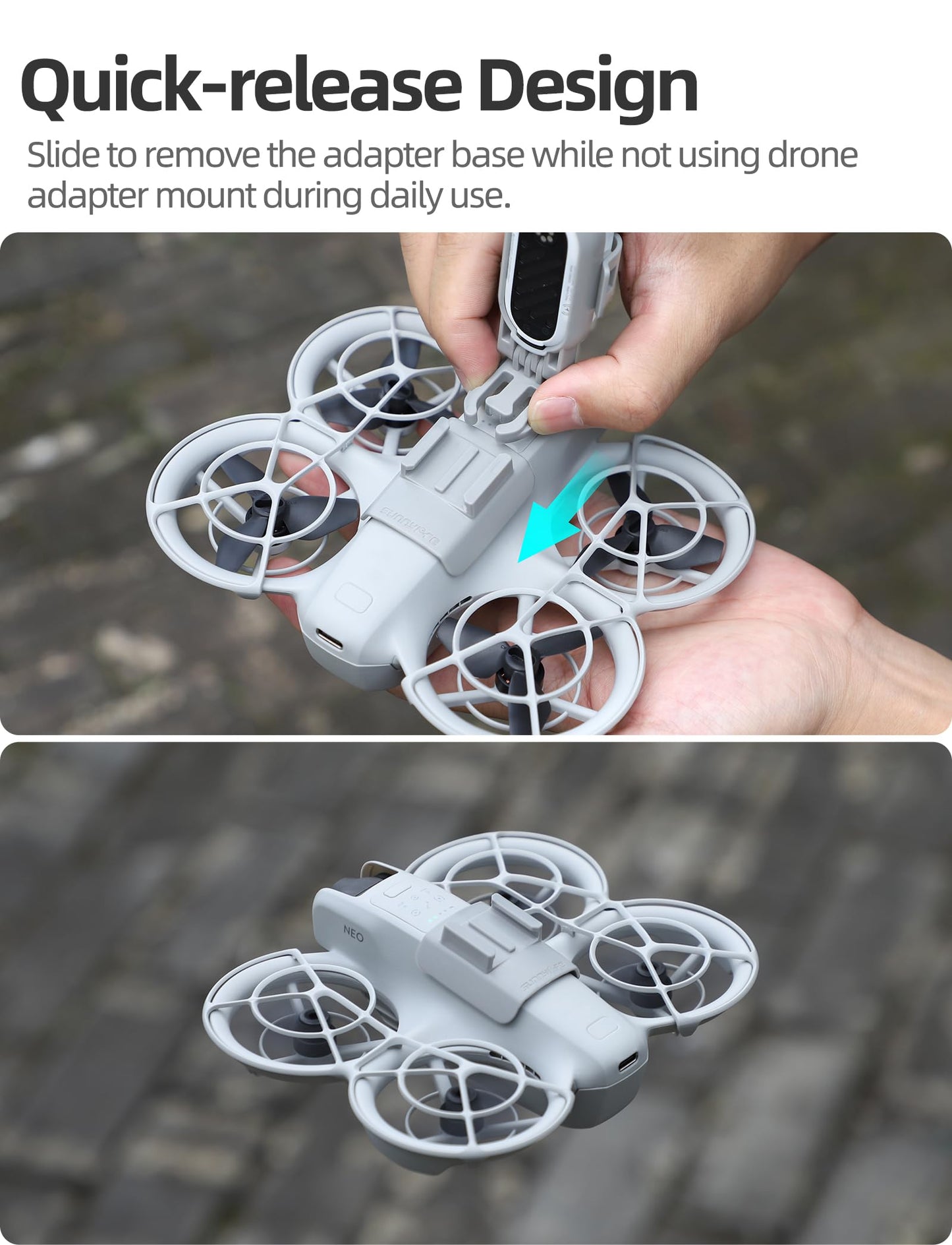 BTG Adapter Mount Base Compatible with insta360 Go 3/Go 3S for DJI NEO Accessories Parts