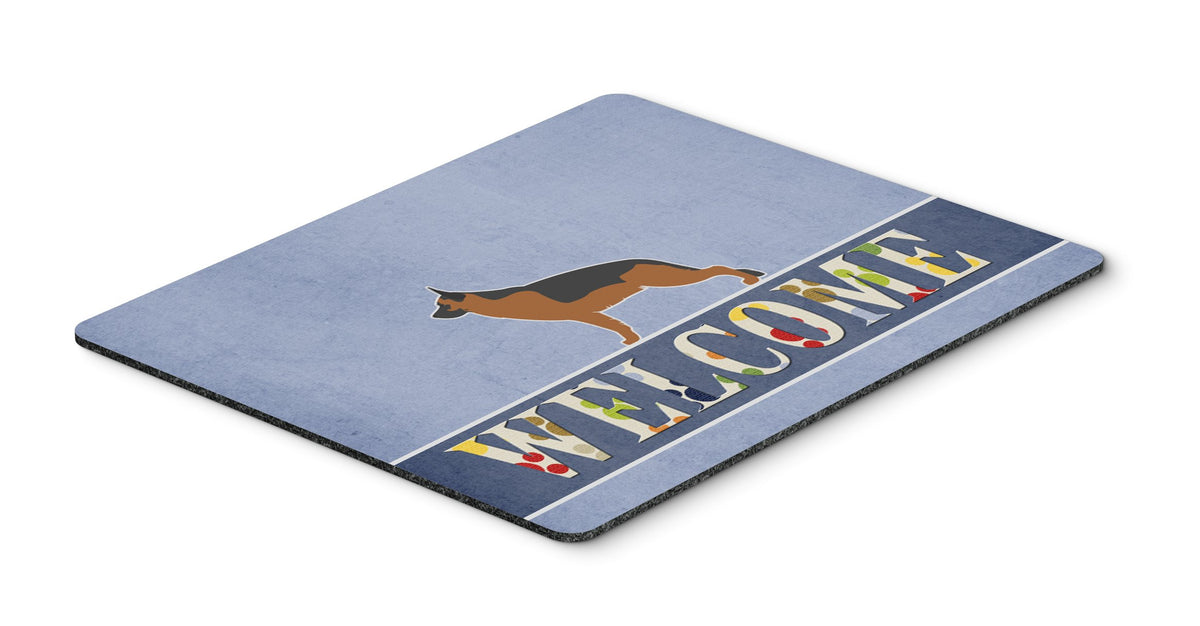 Caroline's Treasures BB5528MP German Shepherd Welcome Mouse Pad, Hot Pad or Trivet for Home Office Gaming Working Computers Laptop Mouse Mat,Washable