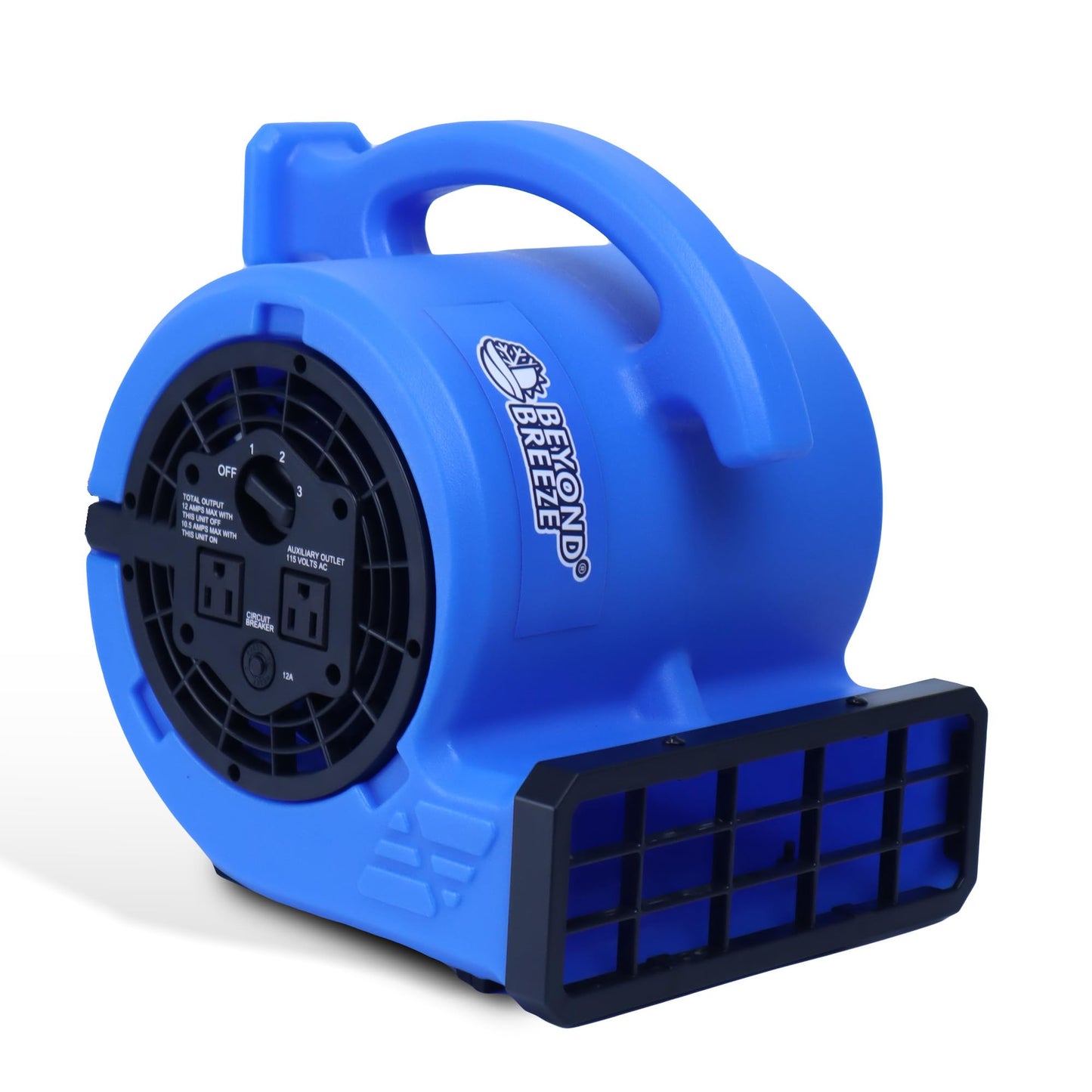BEYOND BREEZE 1/4 HP 1000 CFM Air Mover Blower Fan with 3 Speeds, Blue