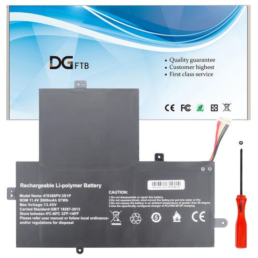 DGFTB U478388PV-3S1P U478388PV 478388PV-3S1P Laptop Battery Replacement for Gateway Gwtn156-12Bl GWTN156-12BK GWTN156-12BL GWTN156-12RD GWTN156-12GR