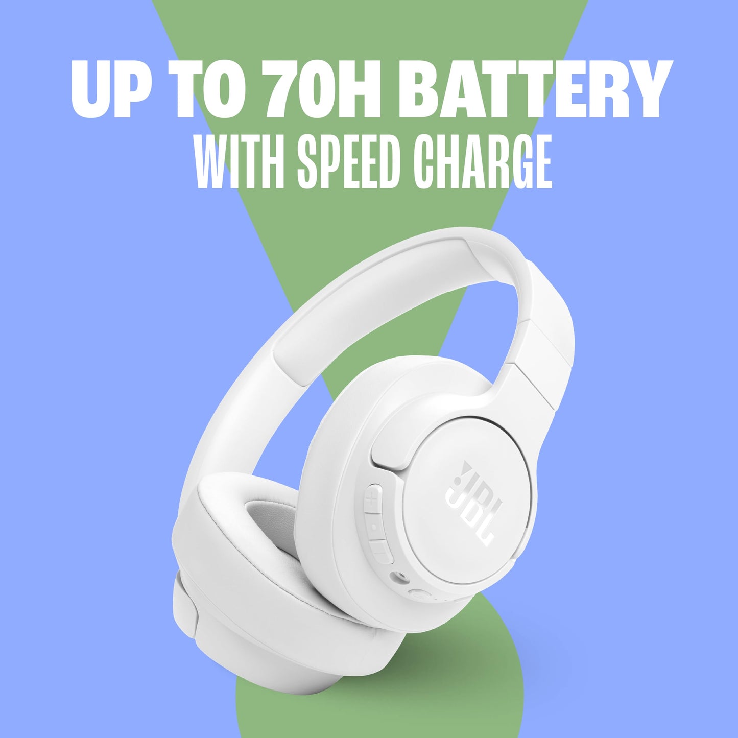 JBL Tune 770NC - Adaptive Noise Cancelling with Smart Ambient Wireless Over-Ear Headphones, Bluetooth 5.3, Up to 70H Battery Life with Speed Charge