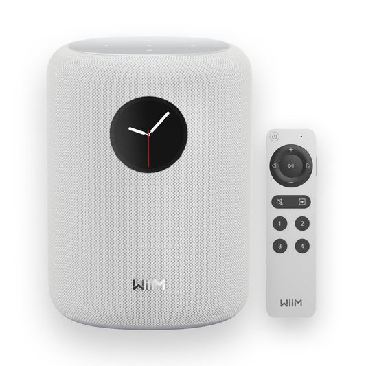 WiiM Sound Smart Speaker with 1.8? Touch Display, Hi?Res 24?bit/192 kHz, AI RoomFit™ Room Correction, 100W Peak, Wi?Fi 6E/Bluetooth 5.3, Multi?Room