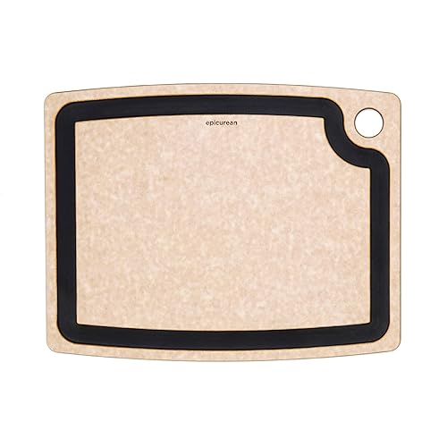 Epicurean Gourmet Series Cutting Board with Juice Groove, 14.5-Inch by 11.25-Inch, Natural/Slate