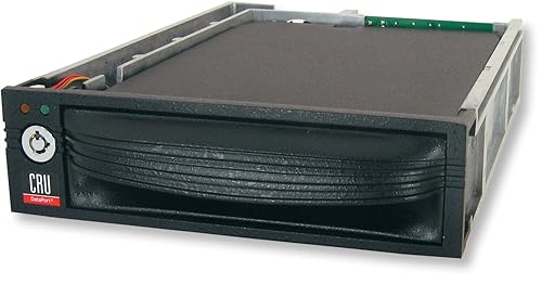 CRU DP10 Rugged Removable 6G Sas/Sata Drive Carrier, Black