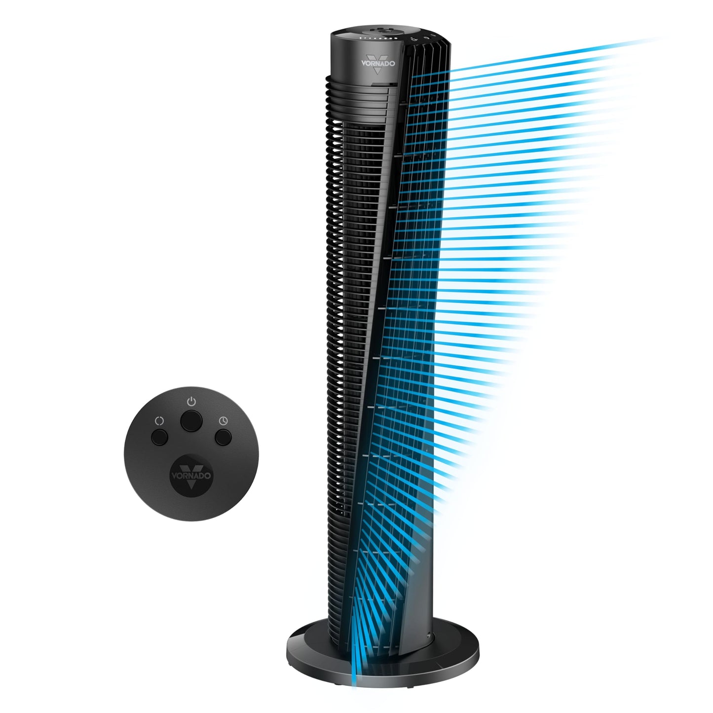 Vornado OSC84 41" Whole Room Oscillating Tower Fan, Remote Control, 70-Degree Oscillation, Quiet Operation, 4 Speed Settings, 8-Hour Timer, Powerful