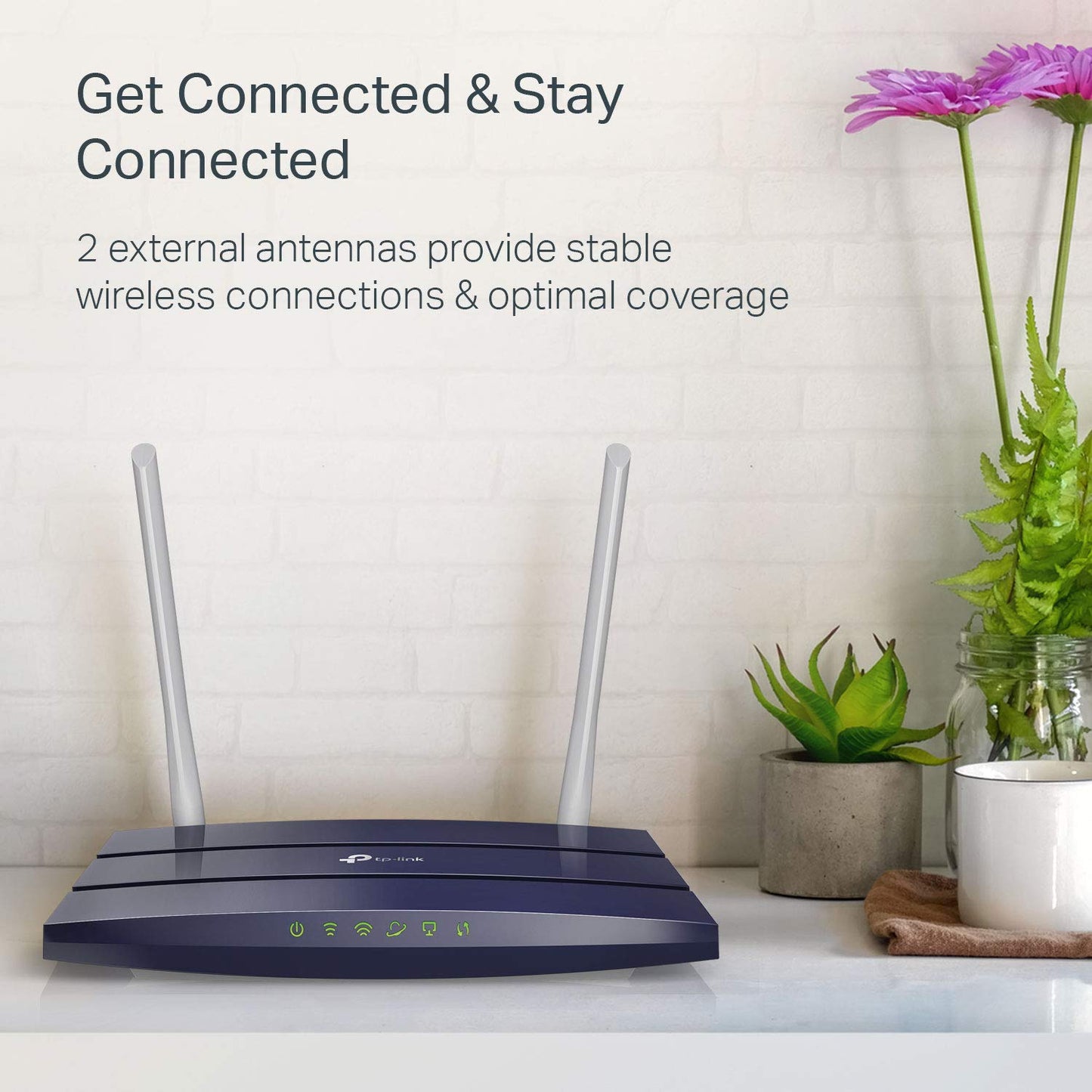 TP-Link AC1200 WiFi Router (Archer A5) - Dual Band Wireless Internet Router, 4 x 10/100 Mbps Fast Ethernet Ports, Supports Guest WiFi, Access Point