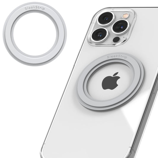 SleekStrip Mag Ring MagSafe Magnetic Ring Adapter for iPhone Android Kindle Strong Adhesive MagSafe Sticker for Phone Case Back of Phone Magnetic