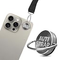 AUTISTRAP Metal Phone Anchor with Adhesive, Phone Tether Tab for Neck, Cell Phone Lanyard Accessories