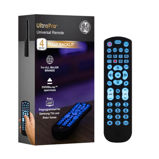 GE Backlit Buttons Universal Remote Control, Samsung TV Remote Control Replacement, Samsung Remote Control for Smart TV, Roku Remote Replacement