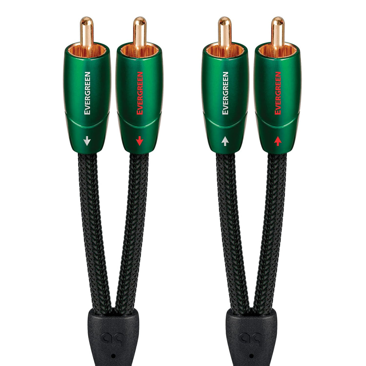 Audioquest Evergreen Stereo Cable with 4 RCA Connectors, 0.6 m