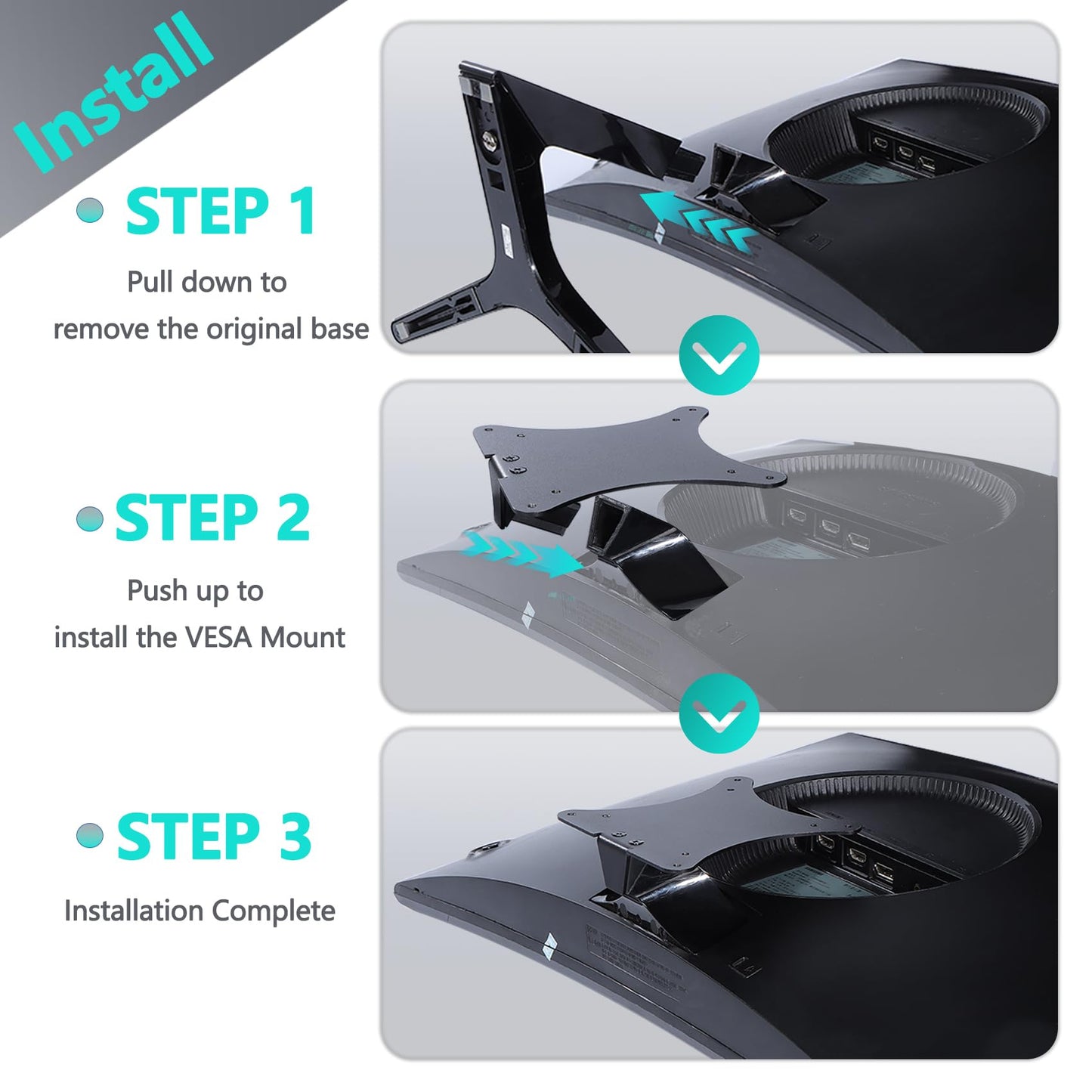 CRG5 VESA Adapter Compatible with Samsung 24" C24RG50, 32" CF397 Curved Monitor?Fits LC24RG50FQNXZA, LC24RG50FZNXZA, LC32F397FWNXZA?