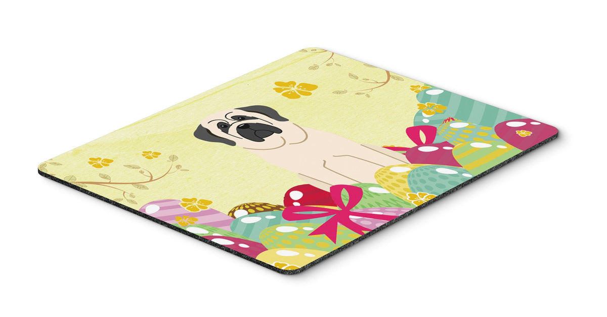 Caroline's Treasures BB6017MP Easter Eggs Mastiff White Mouse Pad, Hot Pad or Trivet for Home Office Gaming Working Computers Laptop Mouse