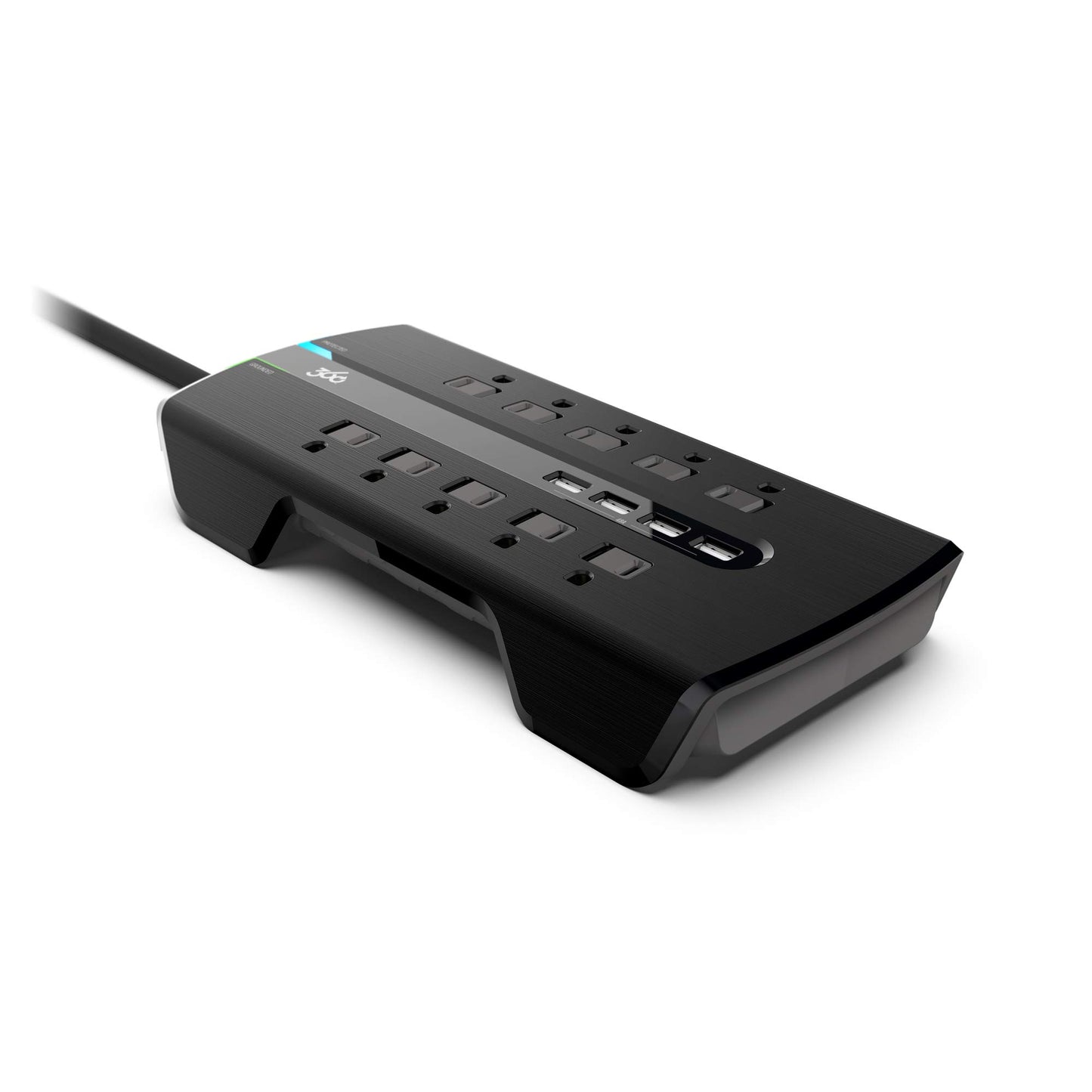 360 Electrical Director 4.8 10-Outlet Surge Strip w/ 4.8A 4-Port USB (6ft)