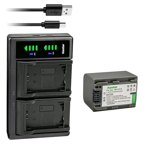 Kastar 1-Pack Battery NP-FP70/FP71 and LTD2 USB Charger Compatible with Sony DCR-HC21 DCR-HC22 DCR-HC23 DCR-HC24 DCR-HC26 DCR-HC28 DCR-HC30 DCR-HC32
