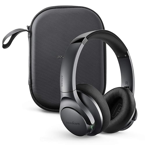 Anker Soundcore Life Q20 Hybrid Active Noise Cancelling Headphones, Wireless Over Ear Bluetooth Headphones with 40H Playtime, Hi-Res Audio, Deep…