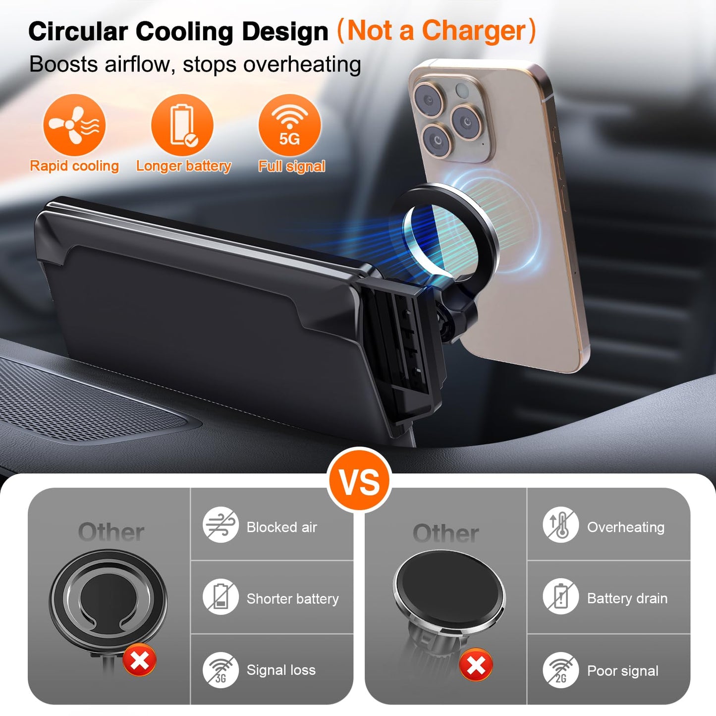 pop-tech Car Phone Holder for Honda CR-V HR-V 2023 2024 2025 2026: for MagSafe Magnetic Cell Phone Mount for HRV CRV Accessories 7/9 inch Screen