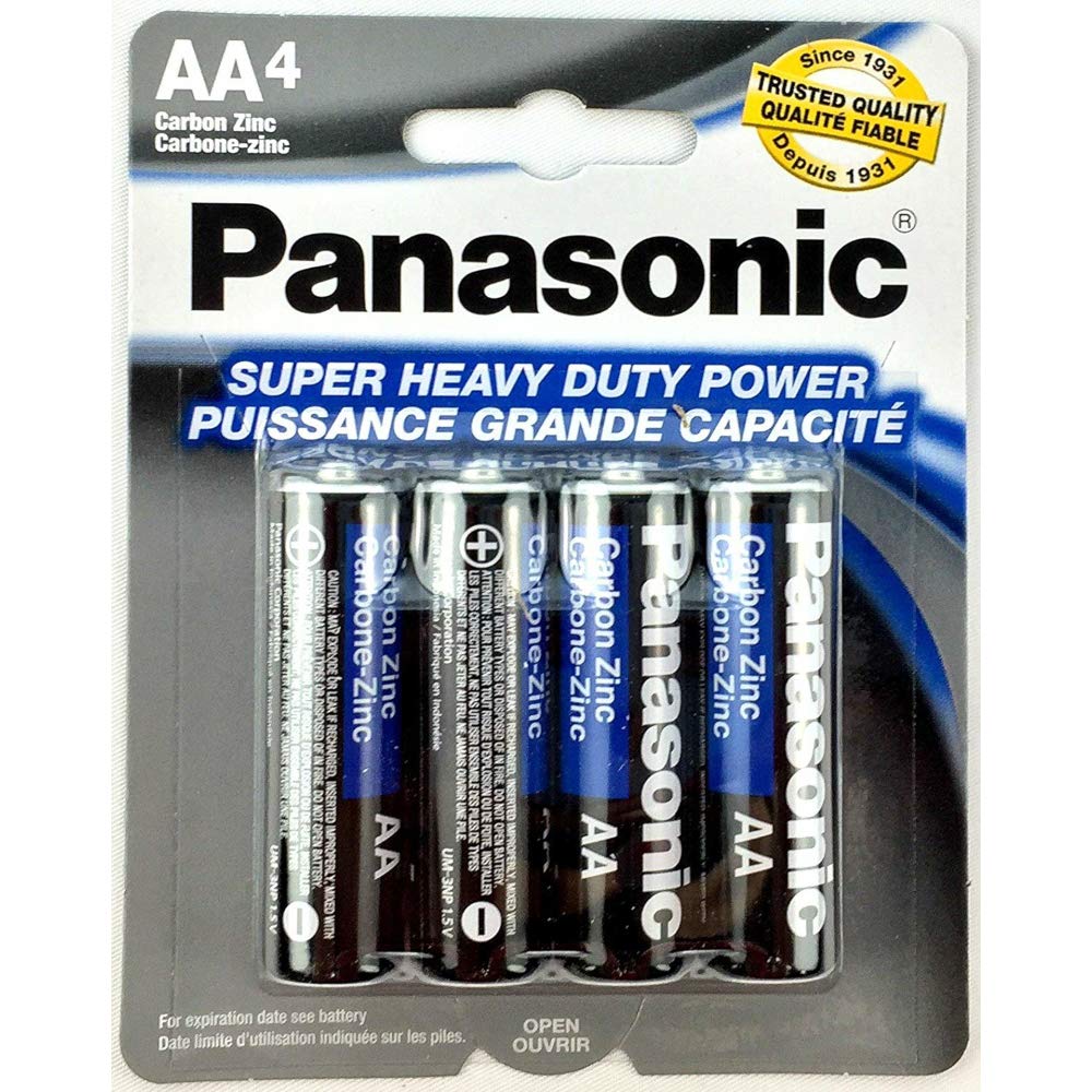Panasonic 20pc AA Batteries Super Heavy Duty Power Carbon Zinc Double A Battery 1.5v