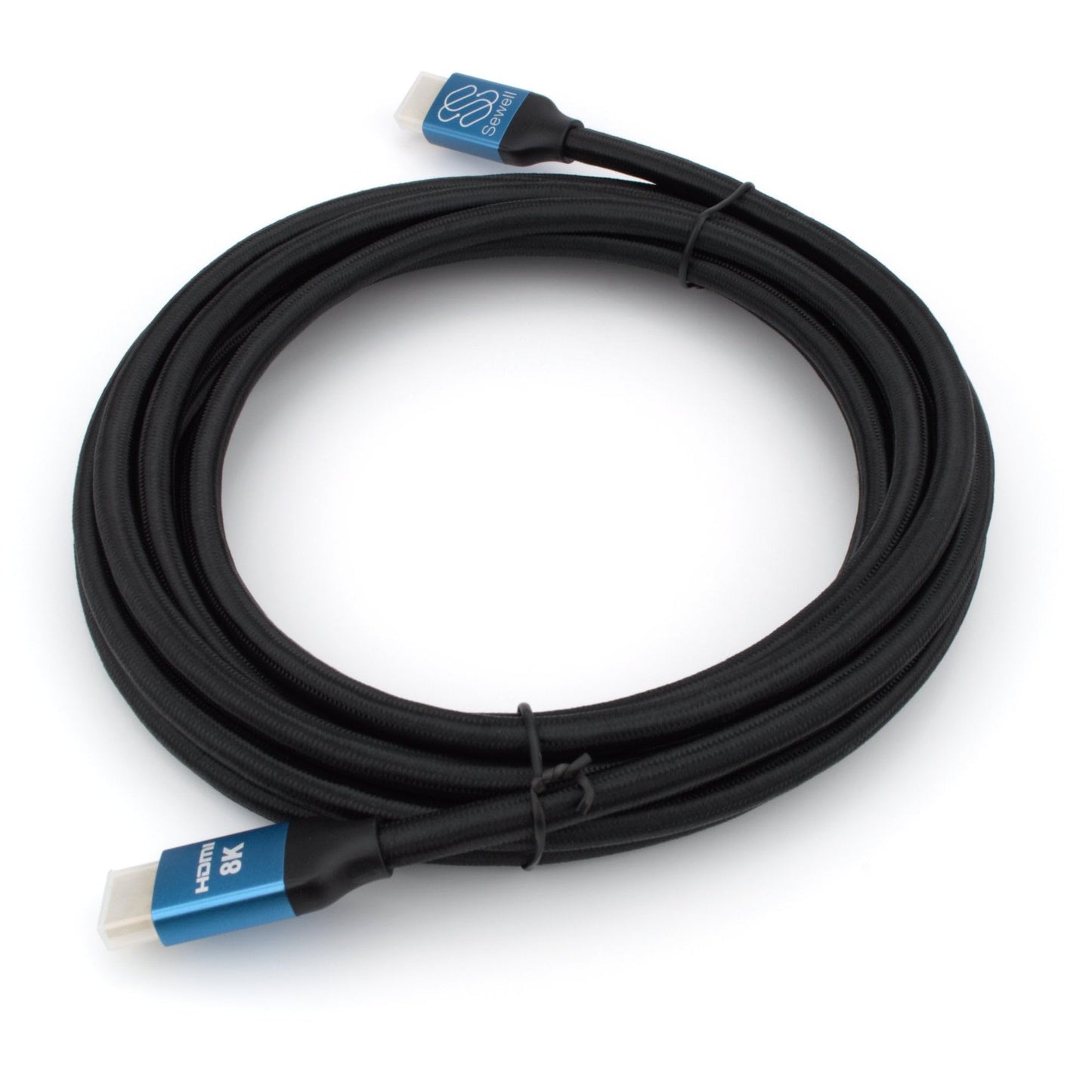 Sewell HDMI 2.1 Certified Ultra High Speed Cable, 8K 60Hz, 4K 144Hz/120Hz, 48Gbps, Dynamic HDR, eARC, Braided Cord with Anodized Aluminum Heads