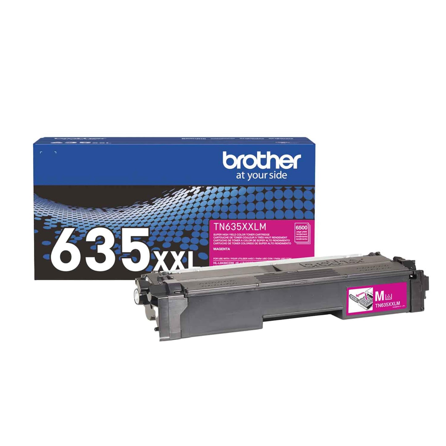 Brother Genuine TN635XXLM Super High Yield Magenta Toner Cartridge, 1 Pack