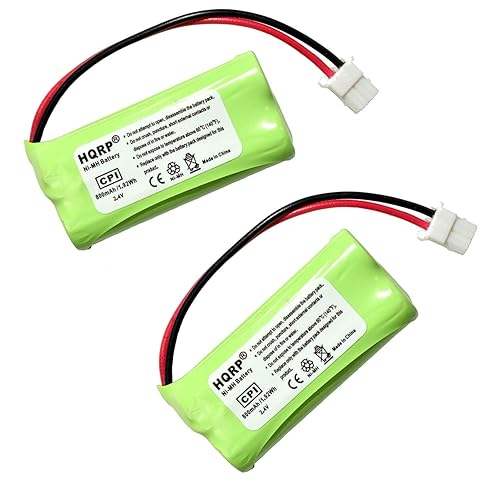 HQRP Phone Battery 2-Pack Compatible with VTech CS6328 CS6328-2 CS6328-3 CS6328-4 CS6328-5 CS6329 CS6329-2 CS6329-3 CS6329-4 CS6329-5 LS6325 LS6325-2