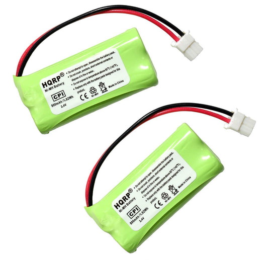 HQRP Phone Battery 2-Pack Compatible with VTech CS6328 CS6328-2 CS6328-3 CS6328-4 CS6328-5 CS6329 CS6329-2 CS6329-3 CS6329-4 CS6329-5 LS6325 LS6325-2