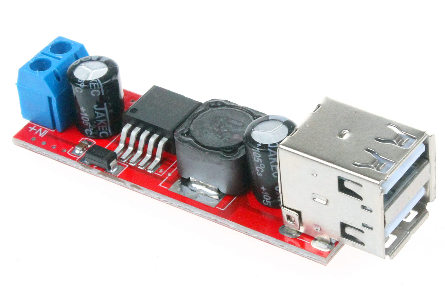 NOYITO 5V 3A Dual USB Power Supply Module DC12V 24V 6-35V Buck to 5V Adaptive Current Dual USB Output Charger Regulators