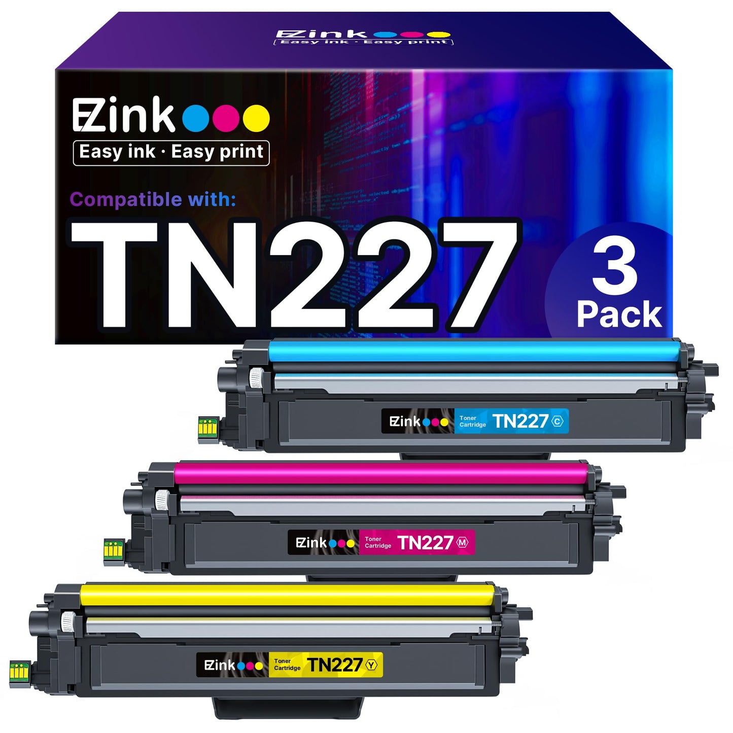 E-Z Ink Compatible Replacement for Brother TN227 TN223 TN227C TN227M TN227Y