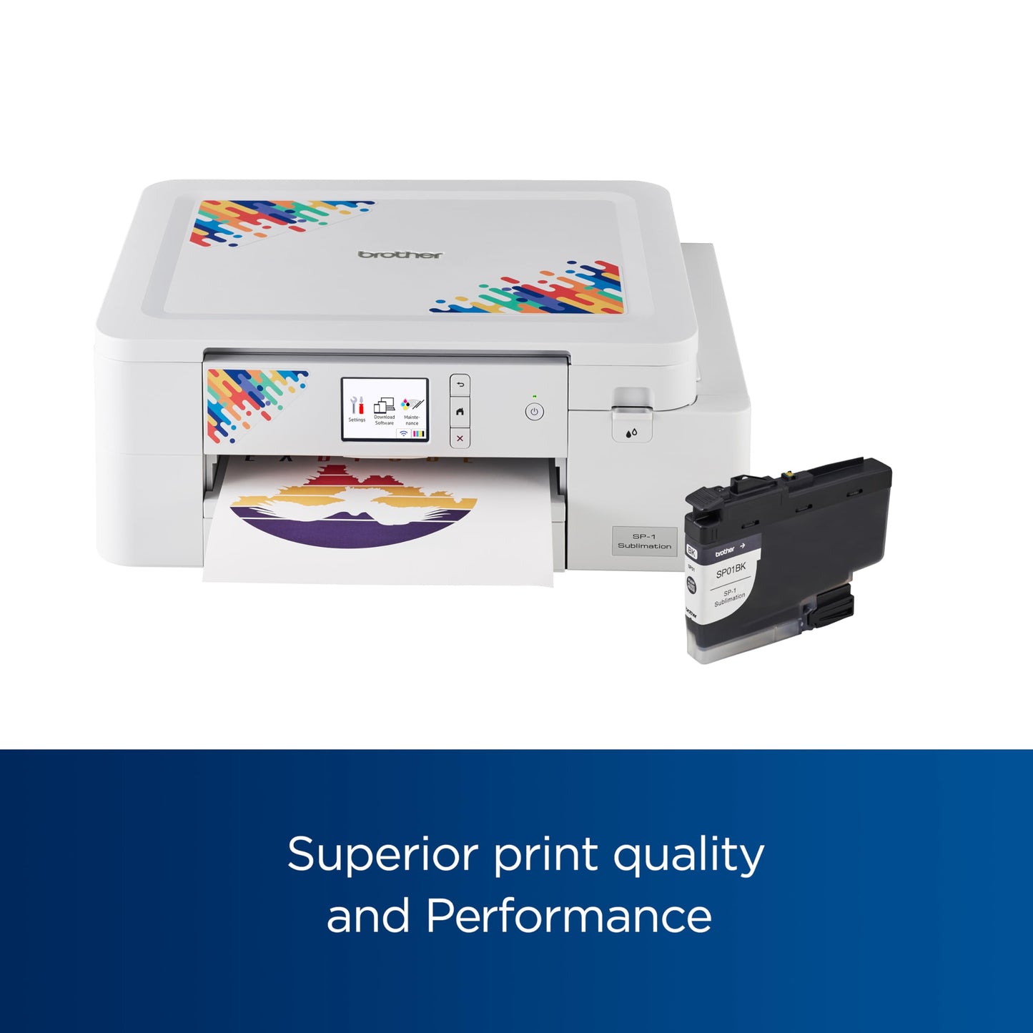 Brother SP01BKS Sublimation Ink Cartridge, Black, Genuine