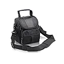 FOSOTO Waterproof (with Rain Cover) Black Camera Case Bag Compatible for Canon EOS M10 M6 M2 Mrak II M50 M100 Rebel T3i T4i T5 SL1, Nikon P600 D3300
