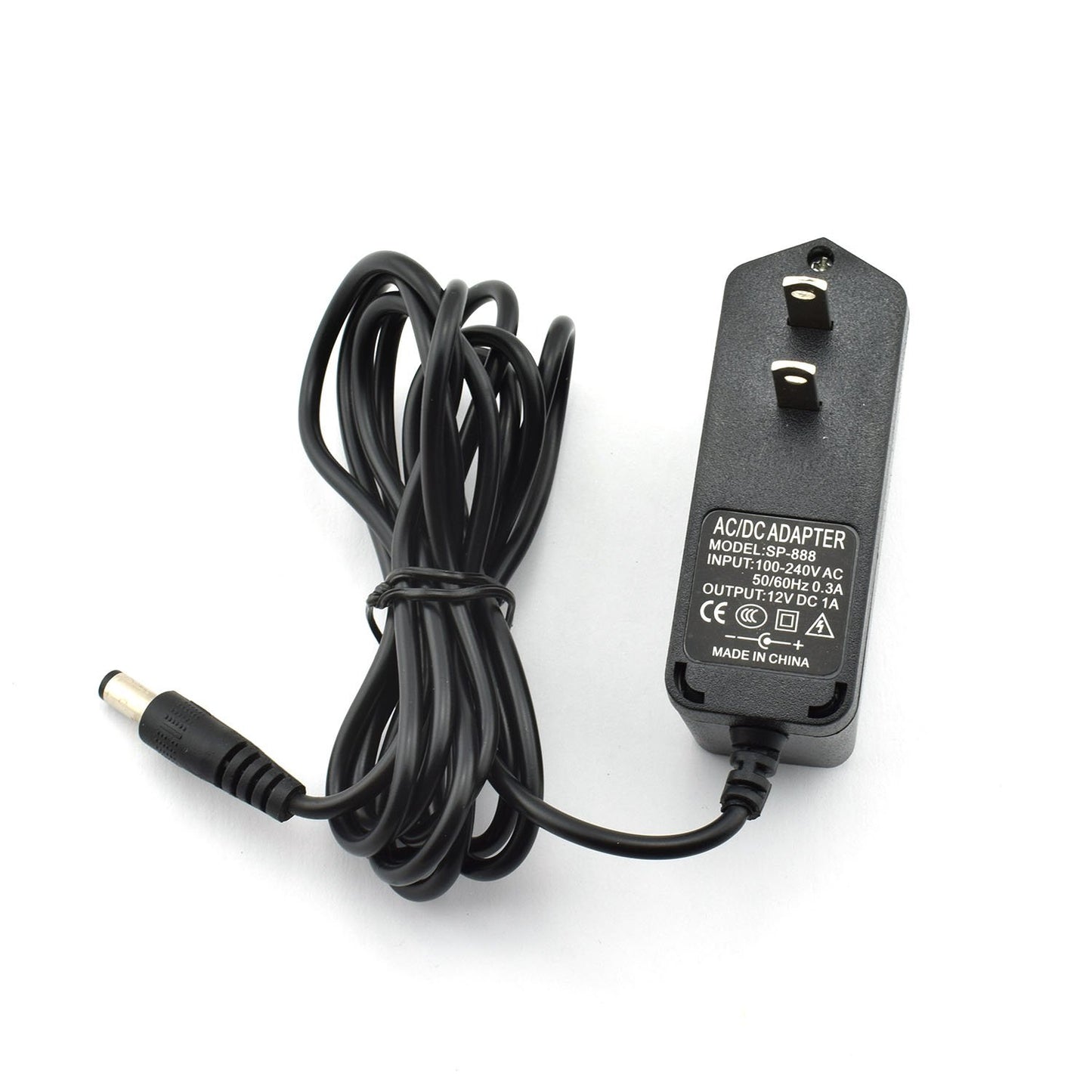 ZYAMY 12V 1A 12W AC/DC Power Adapter AC 110-240V to DC 12V 1000MA Power Supply Converter 2m Wire DC 5.5x2.5/2.1mm Charger for Router, STB, LED…