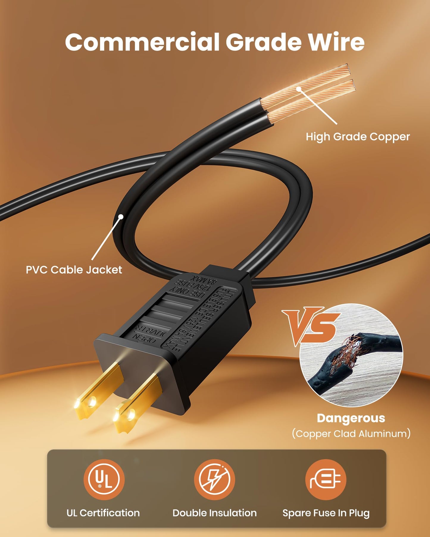 Brightown Outdoor String Lights 29 Feet G40 LED Patio Lights, Plug-in, 13 Plastic Edison Bulbs(1 Spare), Waterproof Connectable Hanging Light