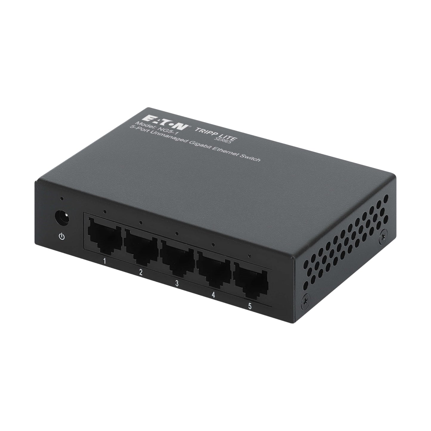 Tripp Lite Series 5-Port Desktop Unmanaged Gigabit Ethernet Network Switch, Metal Enclosure, Plug-and-Play, Ethernet Splitter, Auto-Negotiable, Wall