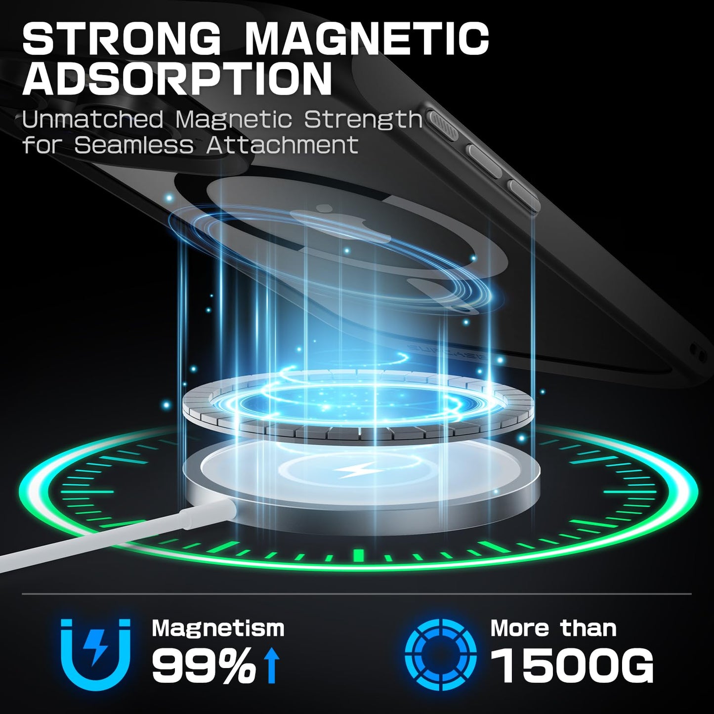 SUPCASE for iPhone 15 Pro Case (Unicorn Beetle Mag), [Compatible with MagSafe] [Military-Grade Protection] Protective Slim Clear Magnetic Shockproof