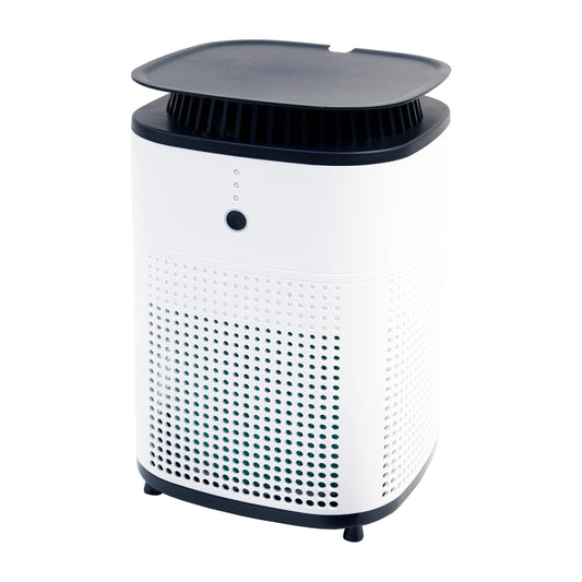 Purafide XP150 Countertop, Tray-Top Air Purifier, White, 3-Stage H13 Filter