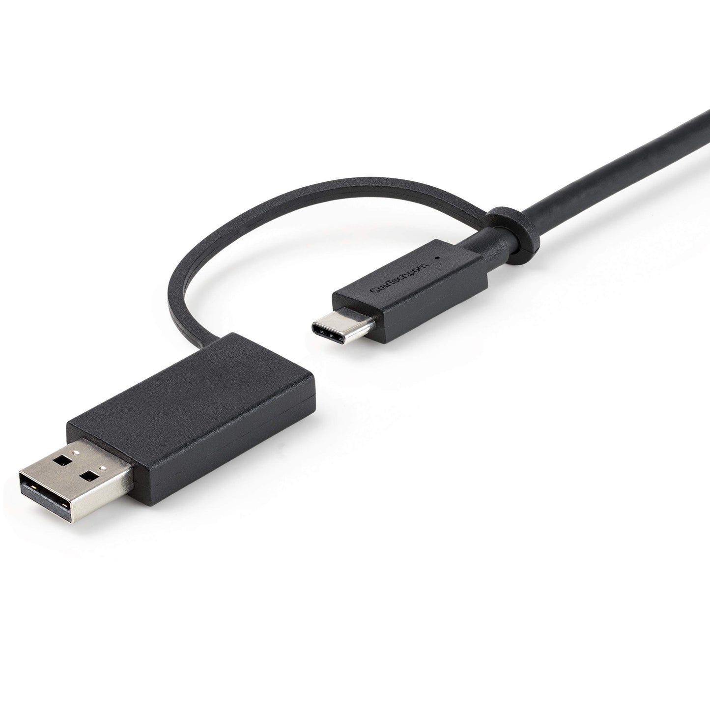 3ft/1m USB-C Cable with USB-A Adapter Dongle, USB-C to C [10Gbps/PD], USB-A to C [5Gbps], 2-in-1 USB C Cable for Hybrid Dock
