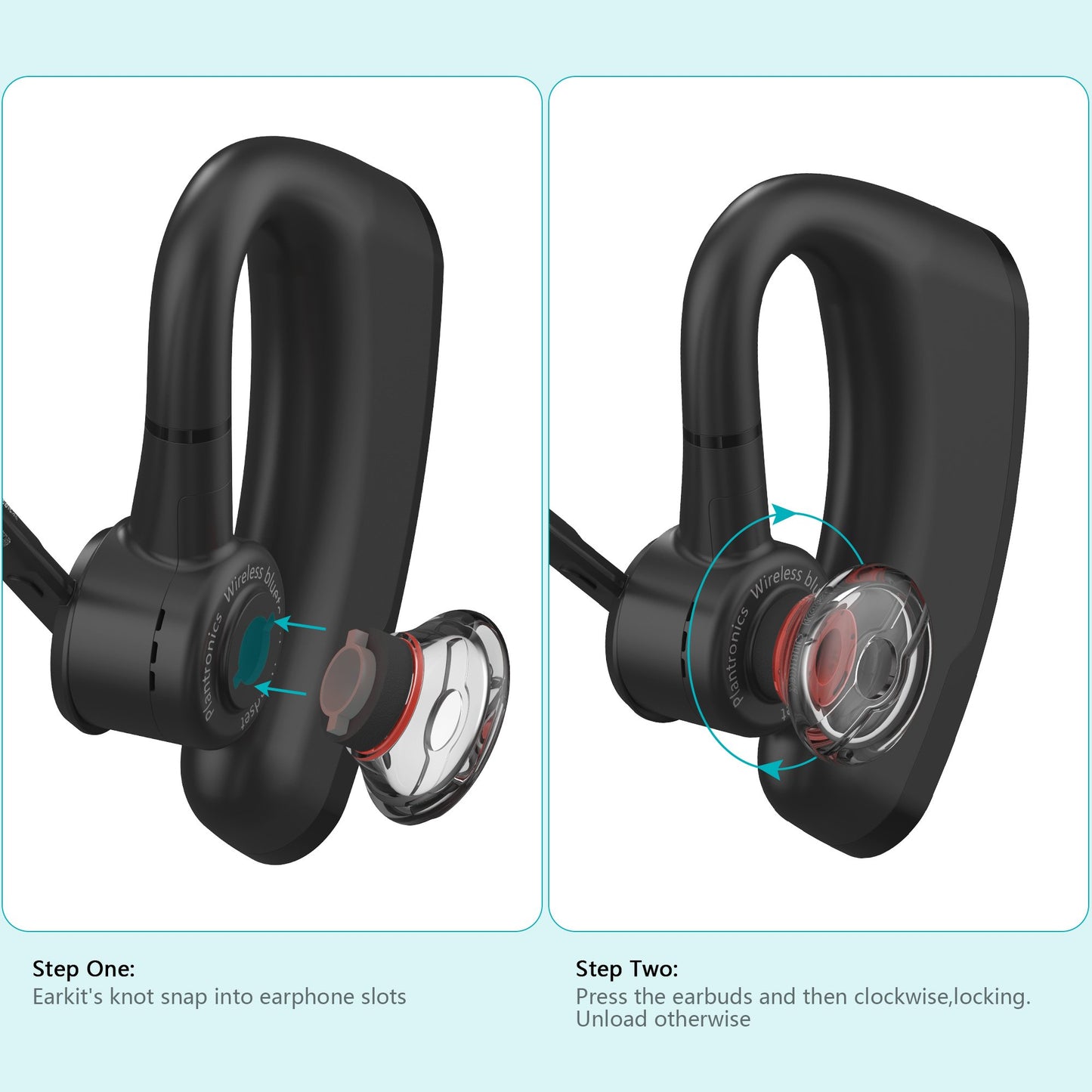 Wiki VALLEY Eartips Replacement for Plantronics Voyager 5200 5220 5210,Earphone Kits Earpads for Plantronics Voyager 5200 Voyager Legend Voyager Pro