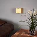Lucande 4.5" Gold Wall Sconce, Gold Foil Up Down Wall Light Fixture, Hardwired Indoor Wall Lamp Wall Lighting for Bedroom Living Room Hallway, Wall