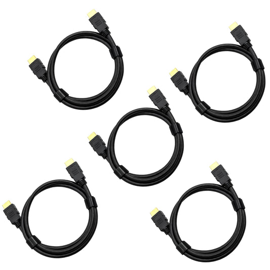 CENTROPOWER 4K HDMI Cable 3 ft 5-Pack 2.0 Ultra HD/Cord,High-Speed, 18Gbps,2.0b @60Hz,(1080P 2160P HDR),Black HDMI Cord，for Laptop, Monitors, HDTV