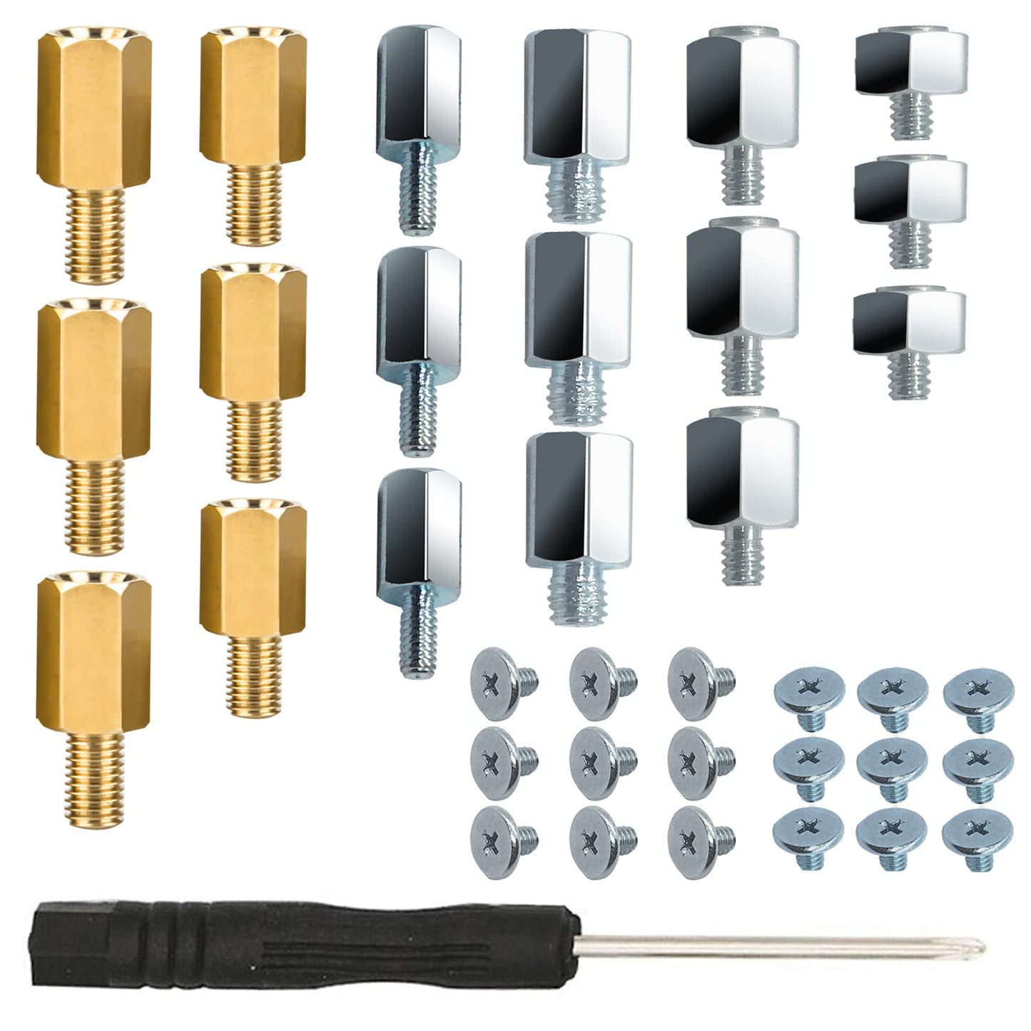 NVMe M.2 Mounting Screws Kit for Asus Gigabyte ASRock Msi PS5 Motherboards(36pcs)