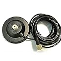 SO-239 Mount Magnetic Base with PL-259 Plug Cable Connector for Car Bus Taxi Mobile Radio Antenna W/ 5M Cable