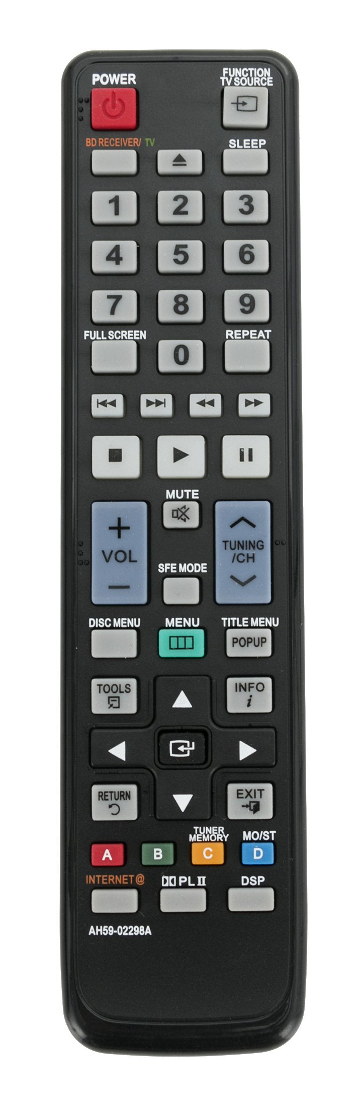 AH59-02298A Replacement Remote Control Work for Samsung BD Home Theater System Blu-ray HTC5500 HTC5550 HTC6500 HTC6730W HTC6900W HTC6950W HTC7530W