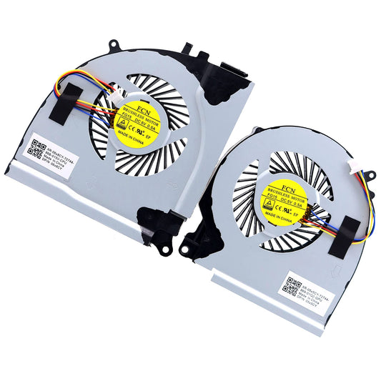 Deal4GO CPU Cooling Fan 4X5CY 04X5CY w/GPU Fan Cooler RJX6N 0RJX6N Set Replacement for Dell Inspiron 15 7559 7557 5577 5576 P57F